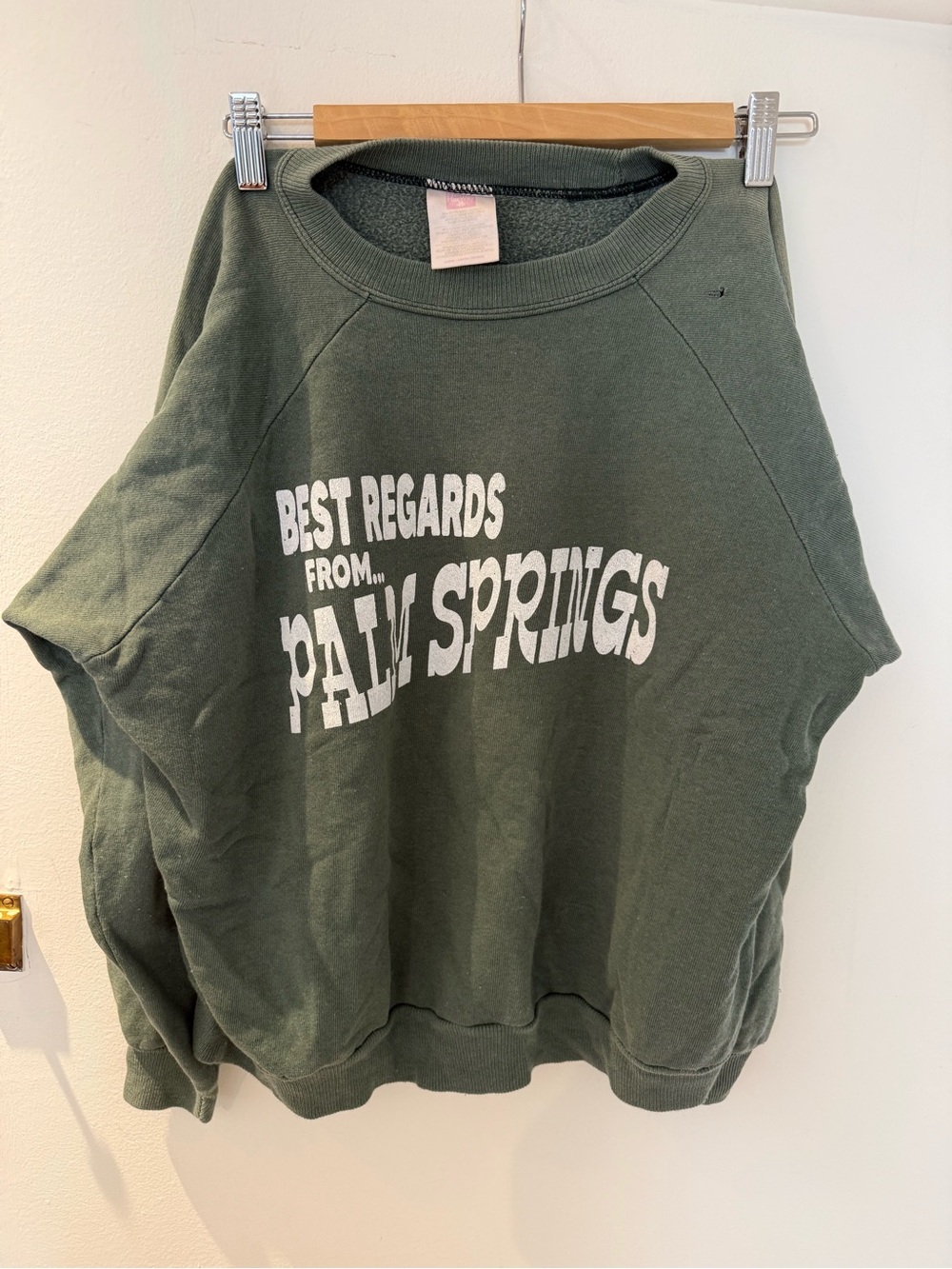 Green "Best Regards From Palm Springs" Crewneck Sweatshirt